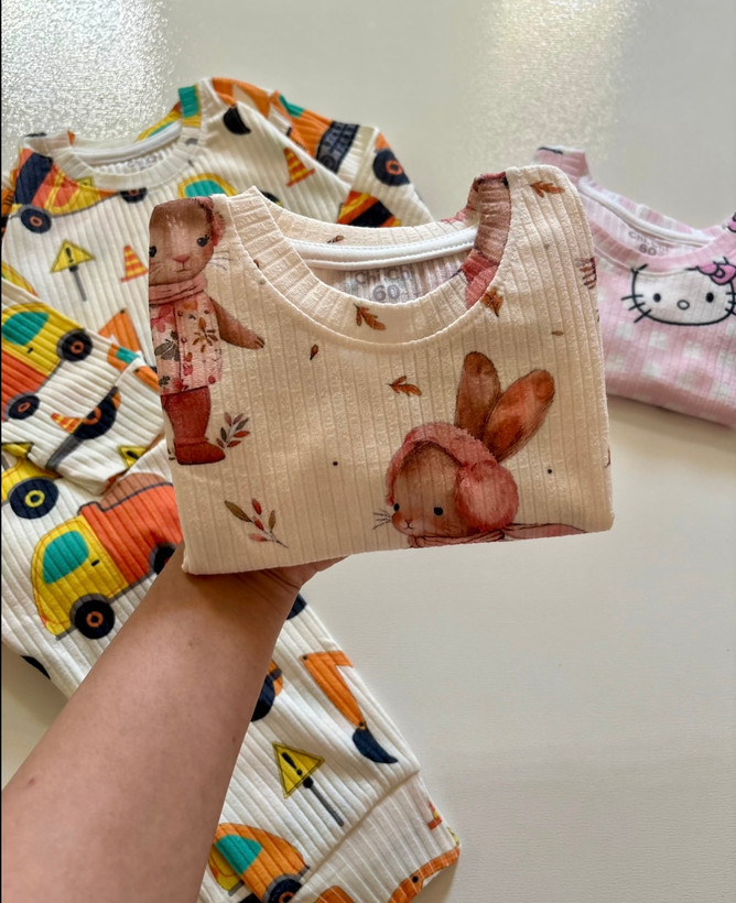 ست بلوز و شلوار راحتی بچگانه برند چی چی